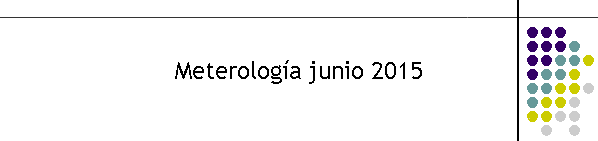 Meterología junio 2015